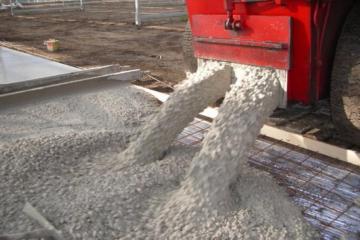 Приготовление дорожного бетона (тощего) на инвентарном автоматизированном бетоном заводе